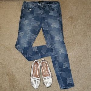 GENETIC Patch Pattern Denim